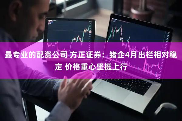 最专业的配资公司 方正证券：猪企4月出栏相对稳定 价格重心坚挺上行