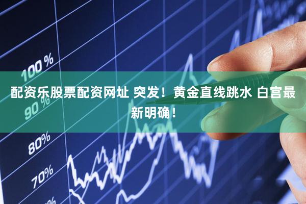 配资乐股票配资网址 突发！黄金直线跳水 白宫最新明确！